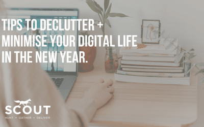 Tips to declutter + minimise your digital life in the new year.